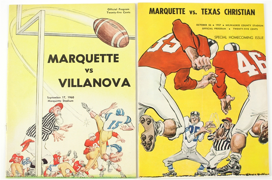 1960 Marquette vs. Villanova Marquette Stadium Program