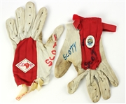 1970s George Scott Boston Red Sox Game Worn Gloves (MEARS LOA)