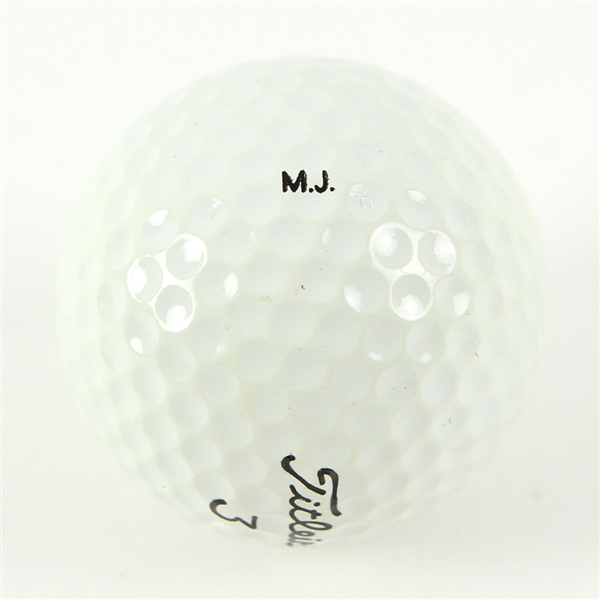 1997 Michael Jordan Chicago Bulls "MJ" Monogrammed Golf Ball From Personal Stock (MEARS LOA/Players Hand Letter)