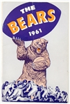 1961 Chicago Bears Yearbook