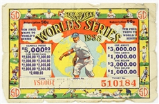 1938 Square Deal World Series Gambling Lottery Ticket