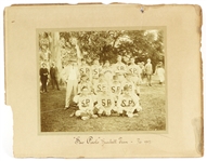 1907 Sao Paolo Baseball Team 12" x 15" Matted Photo
