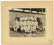 1920s-30s Albany Academy Baseball Team 11.5" x 13.5" Matted Studio Portrait