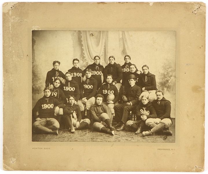 1900 Providence Rhode Island Football Team 10" x 12" Matted Studio Portrait