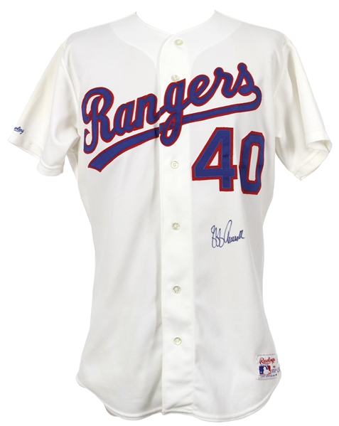 1988-91 Jeff Russell Texas Rangers Signed Home Jersey (MEARS LOA/JSA)
