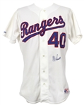 1988-91 Jeff Russell Texas Rangers Signed Home Jersey (MEARS LOA/JSA)