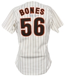 1989 Ricky Bones San Diego Padres Signed Spring Training Jersey (MEARS LOA/JSA)