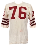 1960s Wilson #76 Game Worn Football Jersey (MEARS LOA)