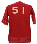 1930's Game Worn #51 Baseball Jersey (MEARS LOA)