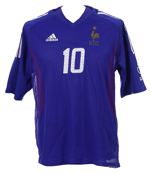 2002 Zinedine Zidane Team France World Cup Jersey (MEARS LOA)
