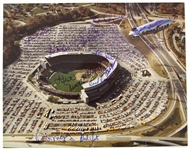 1990s Milwaukee County Stadium Brewers 8x10 Color Signed Photo (13) (JSA)