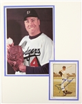 1980s Duke Snider Brooklyn Dodgers Signed TCMA Card and display (JSA)