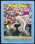 1981 Pete Rose Cincinnati Reds All Time National League Hit Leader Ticket Stub