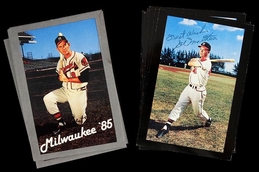 1985 & 1986 Milwaukee Baseball Card & Memorabilia Show Promotional Post Card Lot (20)