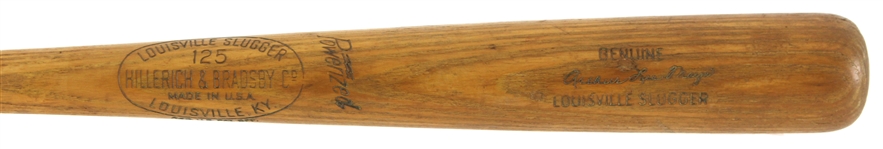 1961-64 Lee Maye Milwaukee Braves H&B Louisville Slugger Professional Model Game Used Bat (MEARS LOA)
