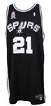 2001-02 Tim Duncan San Antonio Spurs Road Jersey (MEARS LOA)