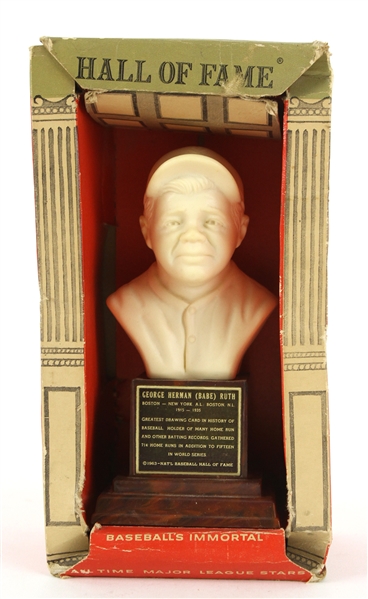 1963 Babe Ruth New York Yankees 6.5" HOF Bust w/ Original Box