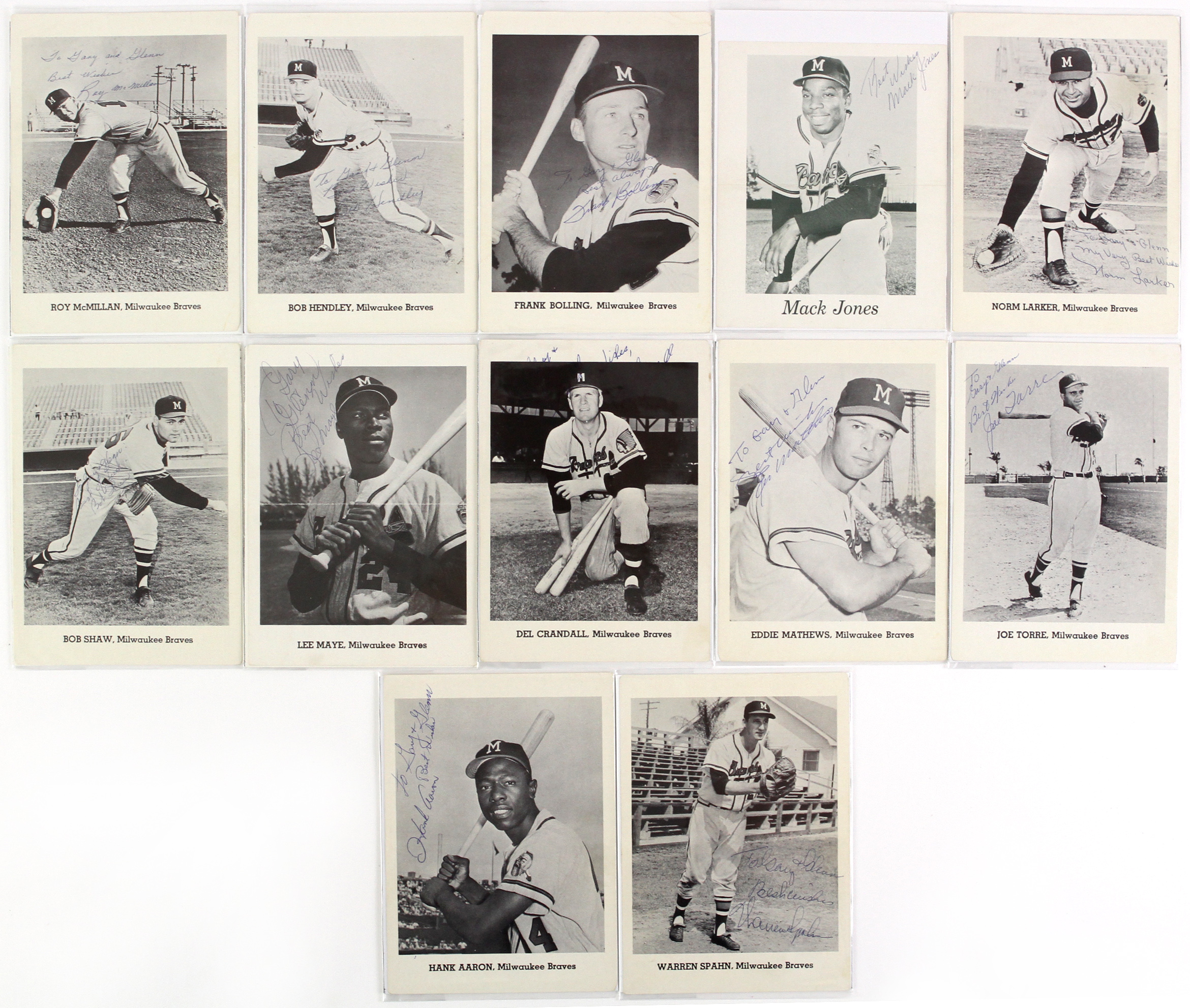 Lot Detail - 1963 Milwaukee Braves Signed & Inscribed 5