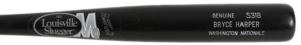 2012 Bryce Harper Washington Nationals Louisville Slugger Professional Model Game Used Bat (MEARS A8/Juan Iglesias Letter) Rookie Season