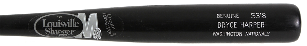 2012 Bryce Harper Washington Nationals Louisville Slugger Professional Model Game Used Bat (MEARS A8/Juan Iglesias Letter) Rookie Season