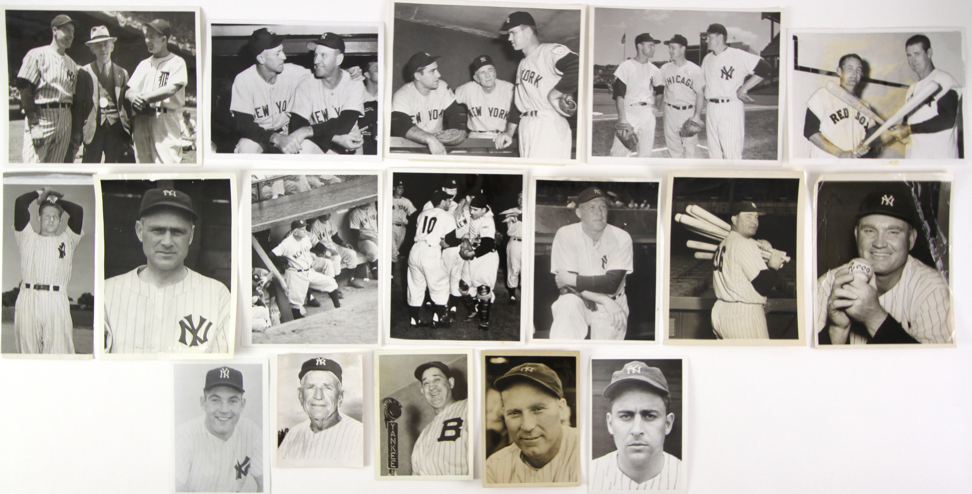 Lot Detail - 1940's-60's New York Yankees Original Photo Collection ...