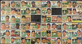 1956 Topps Baseball Trading Cards Partial Set (168/340)