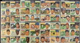 1956 Topps Baseball Trading Cards Partial Set (168/340)