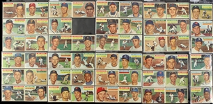 1956 Topps Baseball Trading Cards Partial Set (168/340)