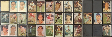 1957 Topps Baseball Trading Cards - Lot of 53 Cards