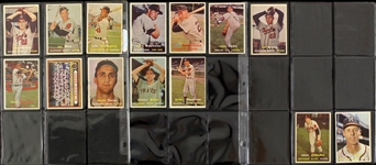 1957 Topps Baseball Trading Cards - Lot of 53 Cards