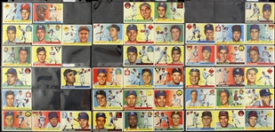 1955 Topps Baseball Trading Cards Partial Set - Lot of 223 Cards