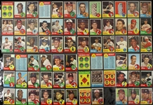 1963 Topps Basbeall Trading Cards - Lot of 197 Cards