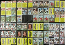 1967 Topps Baseball Trading Cards - Lot of 142 Cards