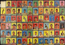 1958 Topps Baseball Trading Cards - Lot of 125 Cards