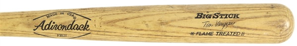 1973-77 Tom Veryzer Detroit Tigers Adirondack Professional Model Game Used Bat (MEARS LOA)