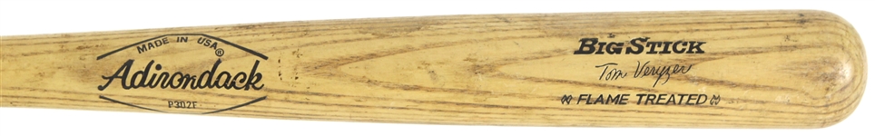1973-77 Tom Veryzer Detroit Tigers Adirondack Professional Model Game Used Bat (MEARS LOA)