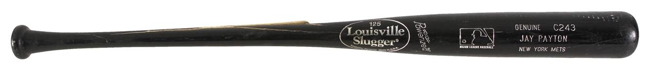 1999-2001 Jay Payton New York Mets Louisville Slugger Professional Model Game Used Bat (MEARS LOA)