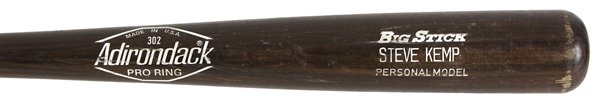 1980-82 Steve Kemp Tigers/White Sox Adirondack Professional Model Bat (MEARS LOA)
