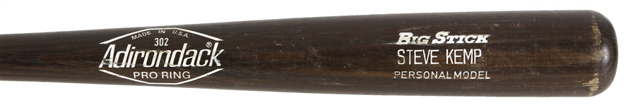 1980-82 Steve Kemp Tigers/White Sox Adirondack Professional Model Bat (MEARS LOA)