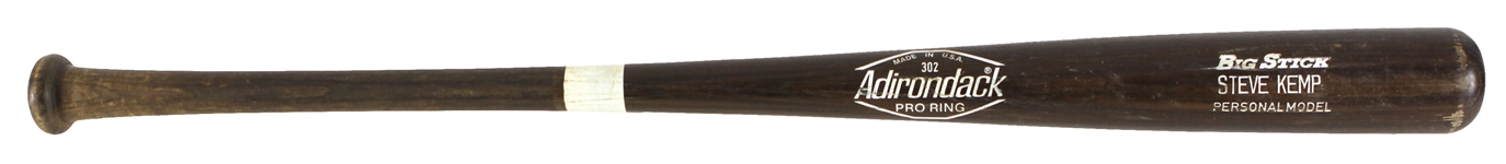 1980-82 Steve Kemp Tigers/White Sox Adirondack Professional Model Bat (MEARS LOA)