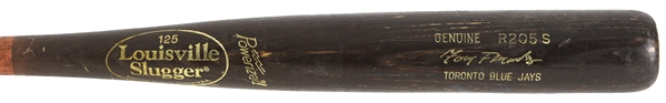 1998 Tony Fernandez Toronto Blue Jays Louisville Slugger Professional Model Game Used Bat (MEARS LOA)