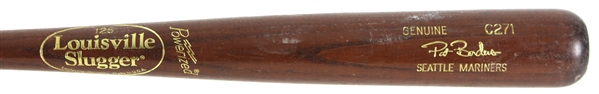 2001-04 Pat Borders Seattle Mariners Louisville Slugger Professional Model Game Used Bat (MEARS LOA)
