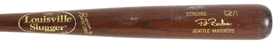 2001-04 Pat Borders Seattle Mariners Louisville Slugger Professional Model Game Used Bat (MEARS LOA)
