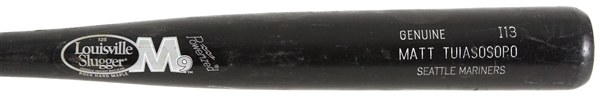2008-10 Matt Tuiasosopo Seattle Mariners Louisville Slugger M9 Professional Model Game Used Bat (MEARS LOA)