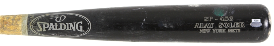 2006 Alay Soler New York Mets Spalding Professional Model Game Used Bat (MEARS LOA/Steiner)