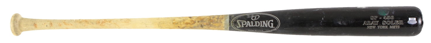 2006 Alay Soler New York Mets Spalding Professional Model Game Used Bat (MEARS LOA/Steiner)