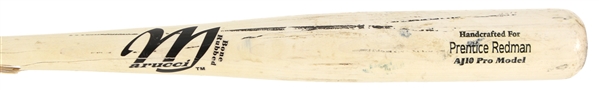 2003 Prentice Redman New York Mets Marucci Professional Model Game Used Bat (MEARS LOA)  