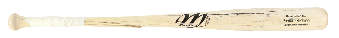 2003 Prentice Redman New York Mets Marucci Professional Model Game Used Bat (MEARS LOA)  