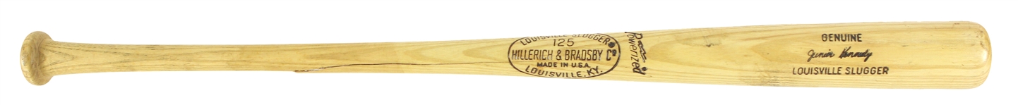 1974 Junior Kennedy Cincinnati Reds H&B Louisville Slugger Professional Model Game Used Bat (MEARS LOA)