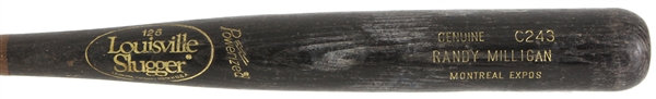 1994 Randy Milligan Montreal Expos Louisville Slugger Professional Model Game Used Bat (MEARS LOA)
